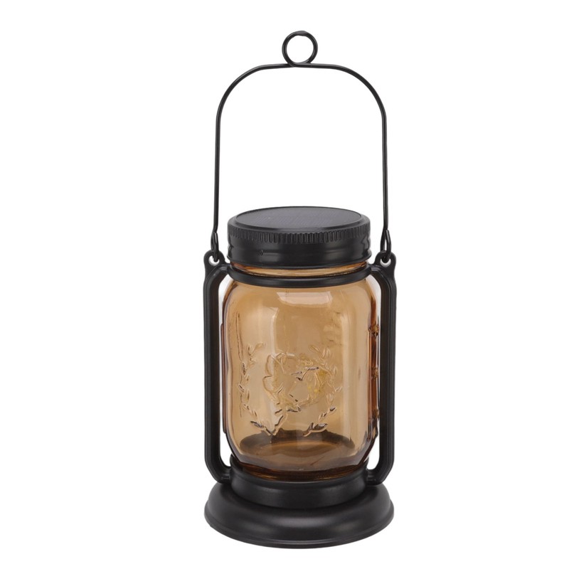 Outdoor Solar Lantern Auto Sensing ABS Glass Soft Warm Light