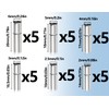 ZoeTekway Pack of 30 Cord End Caps Chain Clasp Buckle