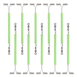 SHADDOCK Fishing Balance Rigs Arm Connector Stainless Steel Fishing Lures Line Wire Leader Trace for Fishing Rigs Making 15pcs T-shape Line Luminous Tube Wire Leader Trace String Hook Connector