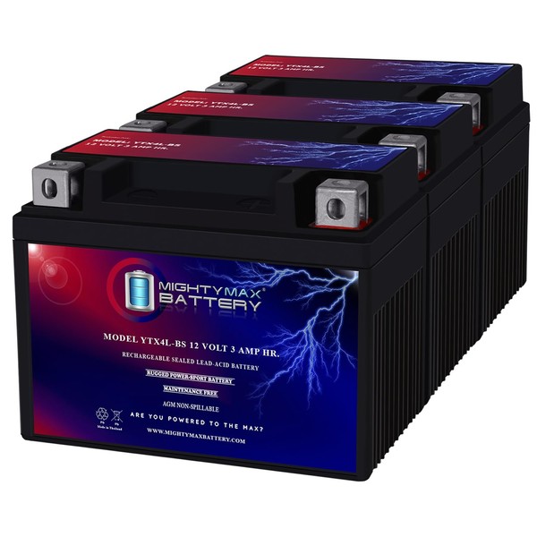 Mighty Max Battery YTX4L-BS Replacement Battery compatible with Interstate -