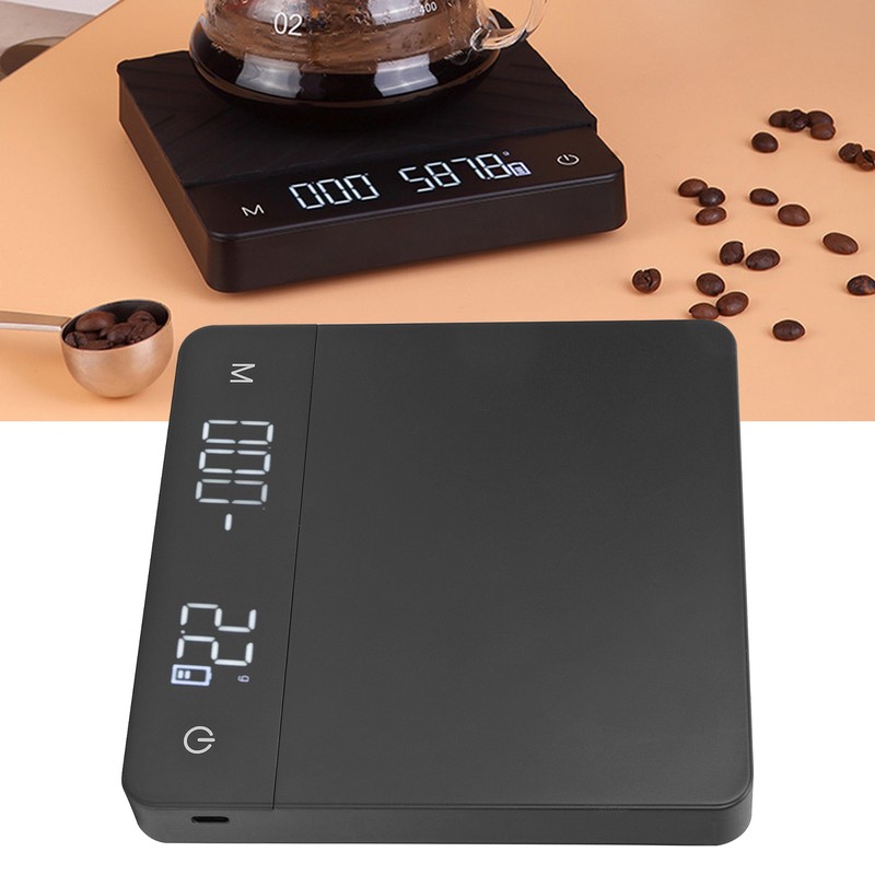 Coffee Scale with Automatic Timing Functions Smart Digital Kitchen Scale