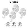 ONLYQIQIU Suction Hooks, Plastic Vacuum Seamless Sucker Hook Heavy Duty