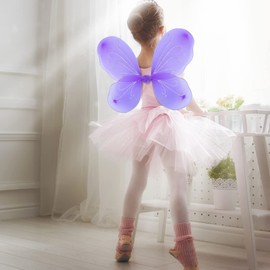 Dushi Girls Butterfly Fairy Princess Wings for Fairy Costumes Sparkle Fairy Princess Wings Party Favor