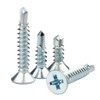 100pcs 4.2 * 38mm Self Tapping Screws Cross Countersunk Drill