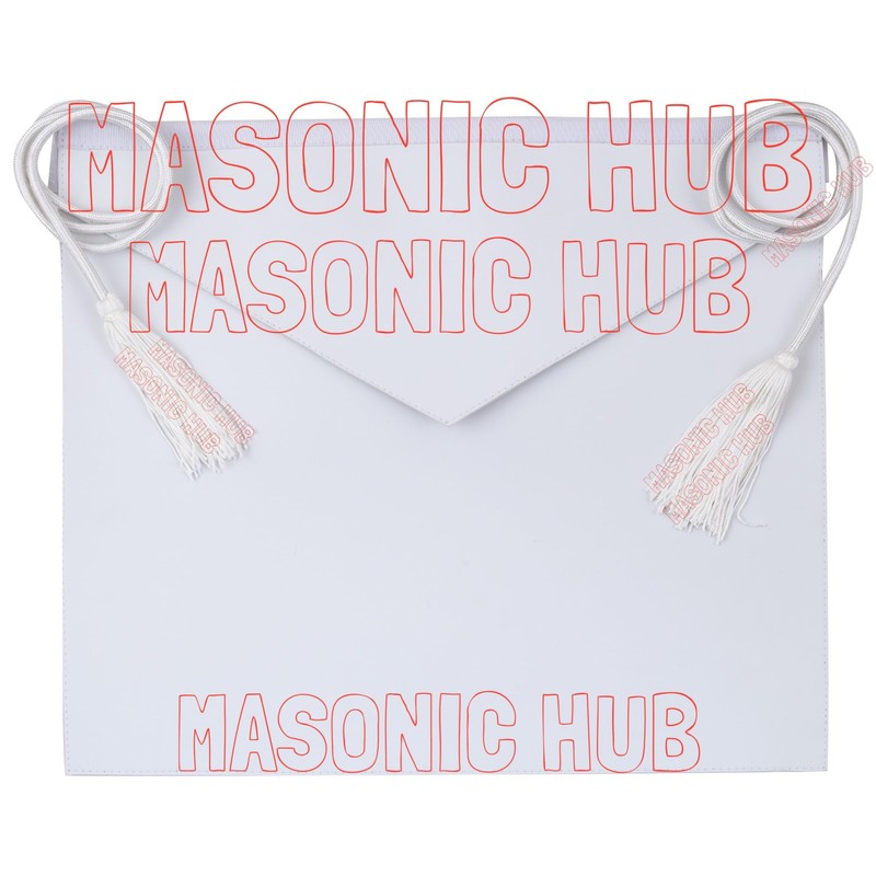MASONIC HUB Entered Apprentice Candidate Regalia Apron with Tassels, Glove