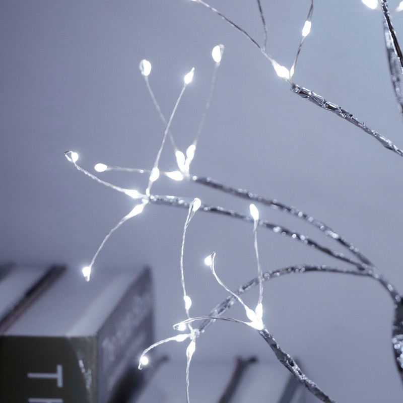 108LED Bonsai Tree Lamp Copper Wire Battery USB Powered Touch