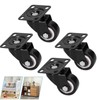 4pcs Caster Wheel 360 Degree No Noise Caster Fit for