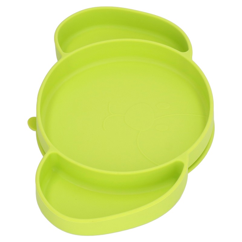 Kids Divided Plates Safe Silicone Foldable Prevent Slipping Toddler Suction