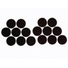 PEREL DTF2 Round Felt Pads, Diameter: 25 mm, Black (Pack