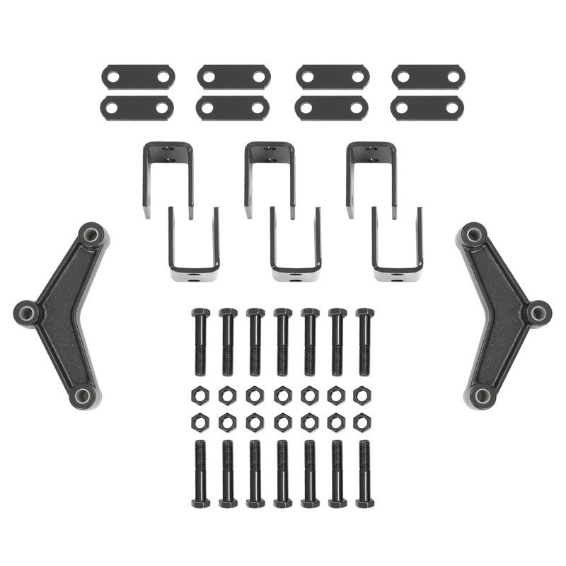 HECASA Trailer Leaf Spring Hanger Kit for Double Eye Springs