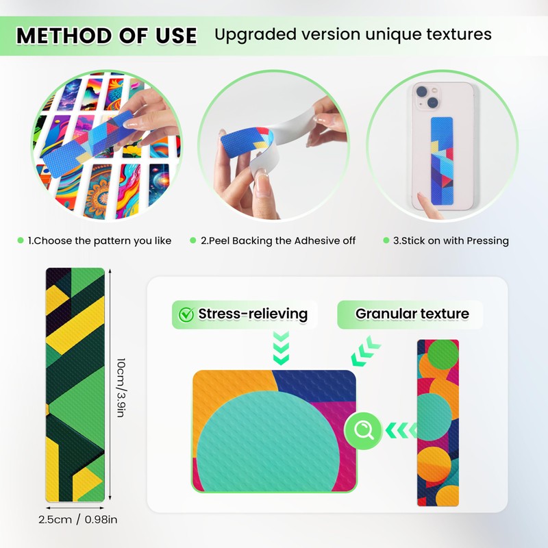 48pcs Calm Strips，Sensory Stickers，Anxiety Relief Items，fidgets，Sensory Strips，Classroom Sensory Must Haves，Tactile