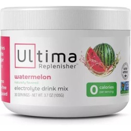 Ultima Replenisher Electrolyte Hydration Powder 30 Servings Watermelon 3.7 oz