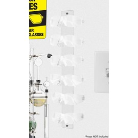 Marketing Holders 6 Pack Eyewear Holder 6 Pair Wall Mount Clear Acrylic with Hardware Fashion Retailers Malls Shopping Centers Discount Retailers Airport Gift Shops Convenience Stores