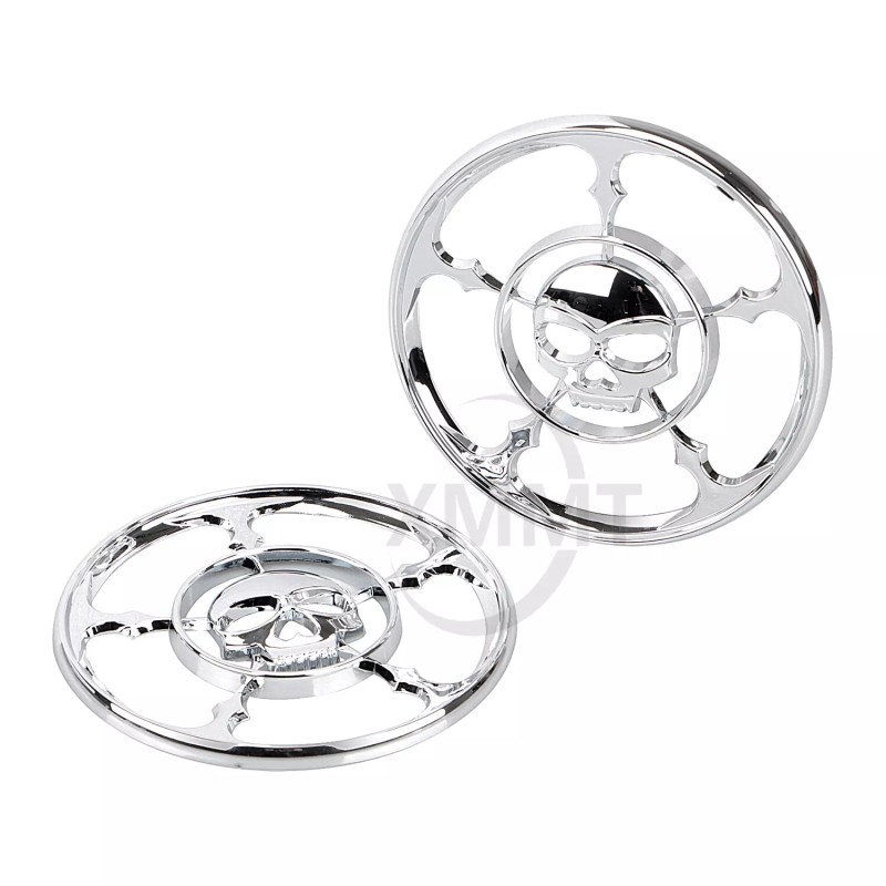 Unbranded Chrome Speaker Grill Cover Trim for Harley Electra Street
