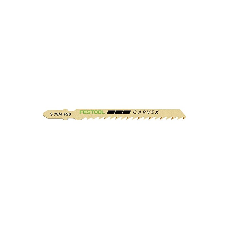 Festool 204316 Jigsaw Blade 5-Pieces, 4 mm Tooth Pitch, 75