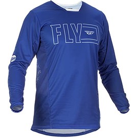 Fly Racing 2022 Adult Kinetic Fuel Jersey (Blue/White, Small)