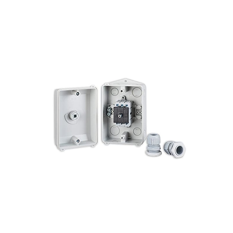 Sontheimer Repair Switch 25A 3-Pin 10kW IP65, Main Switch, Black