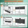 Ustinian RV Bumper Storage Tube 4" Square Cap for RV