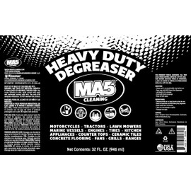 MA5x Heavy Duty Degreaser Cleaner | Indoor and Outdoor Formula | Commercial, Residential, Kitchen, Automotive and Equipment Degreaser and Cleaner | 32oz Spray Bottle | Pack of 2