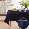 BYDOLL Table Cloth Navy Blue 70x90 Inch Tablecloth for 6