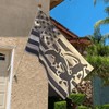 ShiHaiYunBai Duck Hunting Usa Flag Flag, House (3 X 5