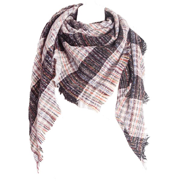 Wander Agio Womens Warm Scarf Triangle Shawls Scarves Fichu Rough