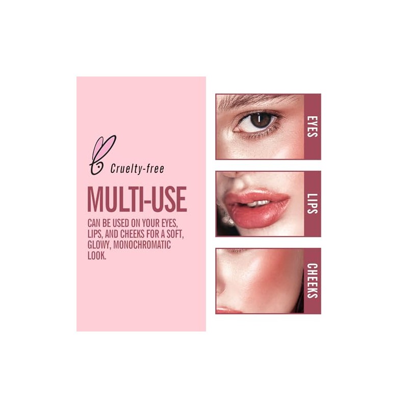KIMUSE Multi Stick Trio Face Makeup, Cream Blush Stick for