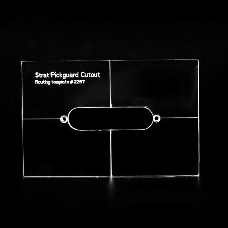 Musiclily Pro CNC Accurate Acrylic Single Coil Pickup Routing Template