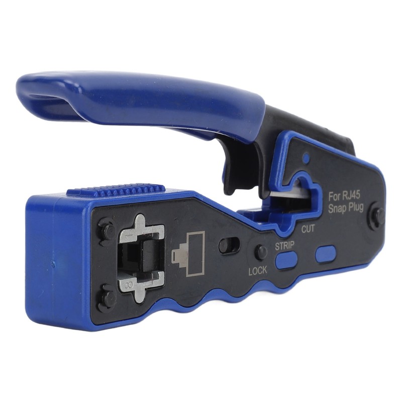 Pass Through Ethernet Crimper RJ45 CAT6 Through Hole Pass Through