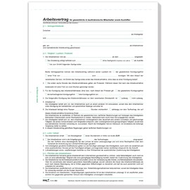RNKVERLAG 502/10 - Employment contract for commercial and commercial employees, DIN A4, 10 contracts