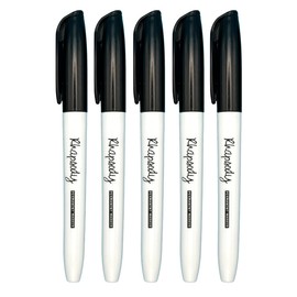 Rhapsody Permanent Markers Fine Point Black Ink (Fine Point Black Ink, 5)