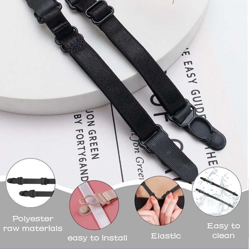Eophmi Bra Strap Holder 6 Pcs Adjustable Bra Strap Clips