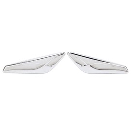 KIMISS Side Chrome Trim Markers, 2 Pieces Front Fender Chrome Trim 51117338569 Replacement for X3 X4 F25 F26 2013-2017