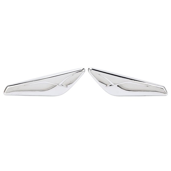 KIMISS Side Chrome Trim Markers, 2 Pieces Front Fender Chrome