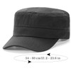 YeeHeen Unisex Cadet Army Cap Flat Top Cap Twill Military