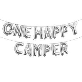 One Happy Camper Balloons One Happy Camper Banner One Happy Camper Party Camping Supplies First Birthday Decoration Camping Balloons