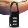 LUJIYY Small Padlock,3 Digit Code Number Password Lock Combination Padlock