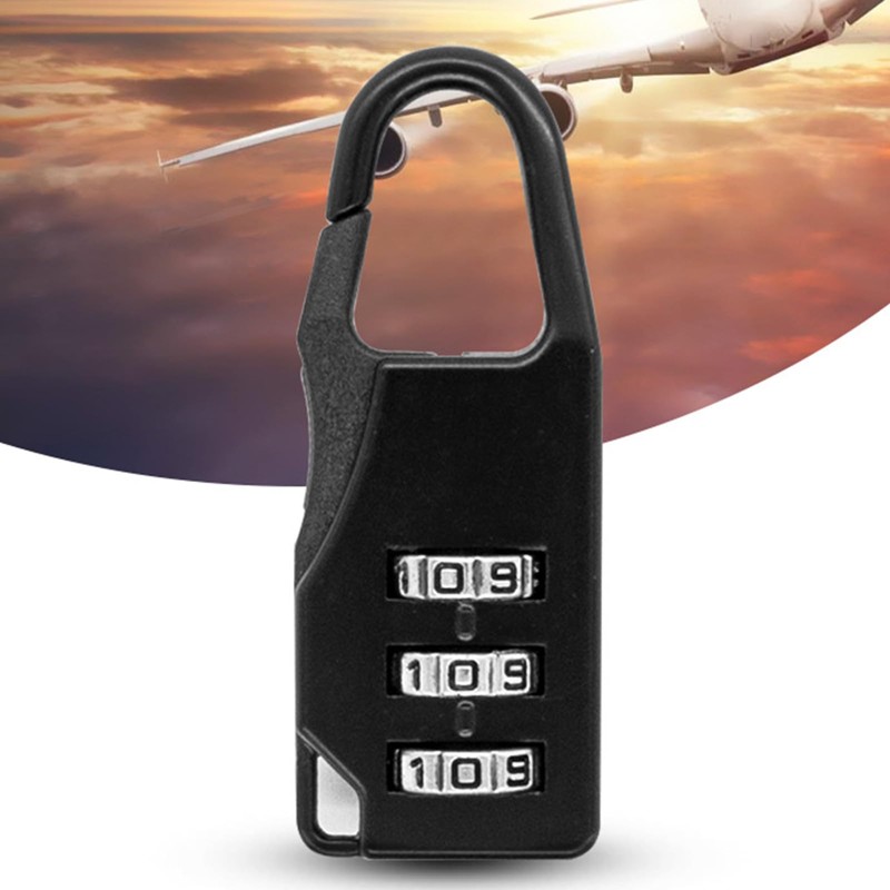 LUJIYY Small Padlock,3 Digit Code Number Password Lock Combination Padlock