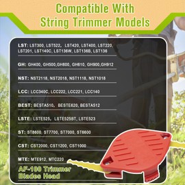 TOPEMAI AF-100 Trimmer Blades Head Compatible with Black & Decker GH600,GH900, LST220,LST300,LST400,LST420, ST7000, NST2118 String Trimmers, Edger, Weedeater