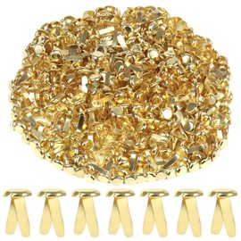 LOMIMOS 500Pcs Mini Paper Fastener Brad,Split Pin for Art Crafting School Project Decorative Scrapbooking DIY,0.47x0.3in