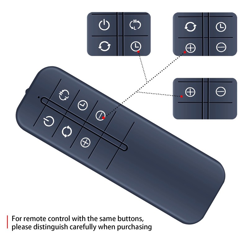 HPQ15C-EA/HPQ15F-E Replacement Remote Control for Hunter Compatible with 72016 HPQ15C-EA-R