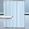 SlipX Solutions Microban-Infused Shower Curtain Liner 70"x72", White