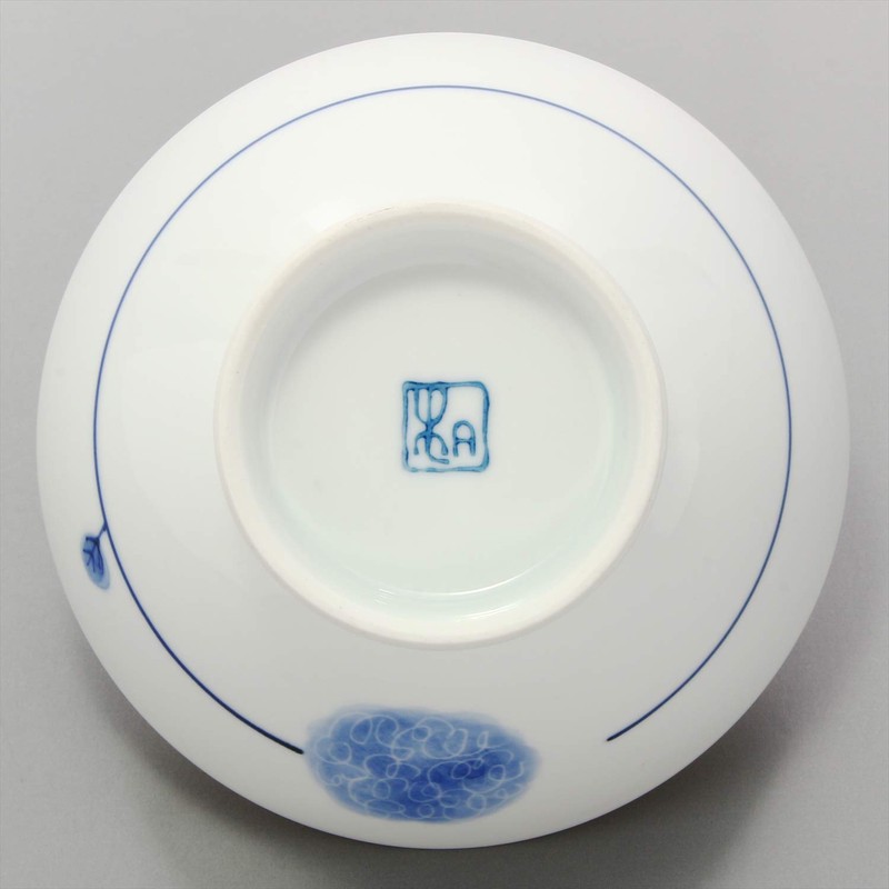 Hama Pottery 385865 Hasami Pottery Wayama Kiln Flower Bowl, Rice