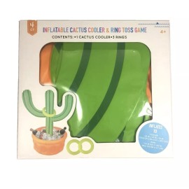 Ankyo Cactus Cooler & Ring Toss Game Inflatable Three Rings Party Fun Outdoor NEW