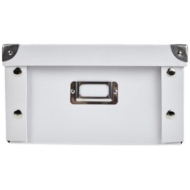 Zeller 17574 Cardboard Storage Box, Blue Stripes, Decorated, Approx. 33 x 33.5 x 32 cm, 31 x 26 x 14 cm