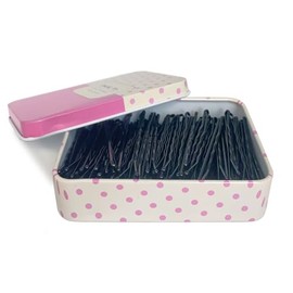 Bestac Hair Bobby Pins Black with Cute Case, 200 CT Bobby Pins for Buns, Premium Hair Pins for Kids, Girls and Women 2.16 Inchs (Black)