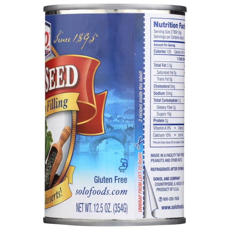 Poppy Seed Cake & Pastry Filling by SOLO