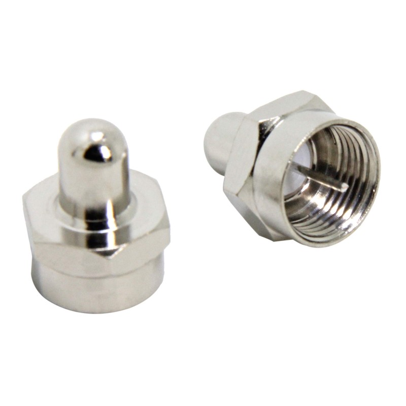 RFAdapter Coax Cap Cover, 75 Ohm Terminator, 10 Pack, Coax