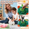 Yinkin 2 Pcs Rabbit Foraging Snuffle Mat for Small Animals