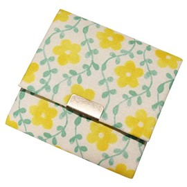 Coin Purse Box Type (Tsutahana), lemon